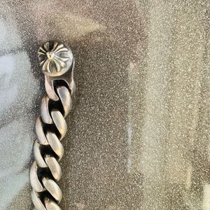 Chrome heart bracelet